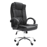 La Bella Black Executive Office Chair Sage Dual-Layer Seat - Furniture > Office > Office & Desk Chairs