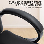 La Bella Black Executive Office Chair Sage Dual-Layer Seat - Furniture > Office > Office & Desk Chairs
