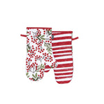 Ladelle Berry Berry Christmas Set of 2 Oven Mitts 18 x 33 cm - Home & Garden > Kitchenware