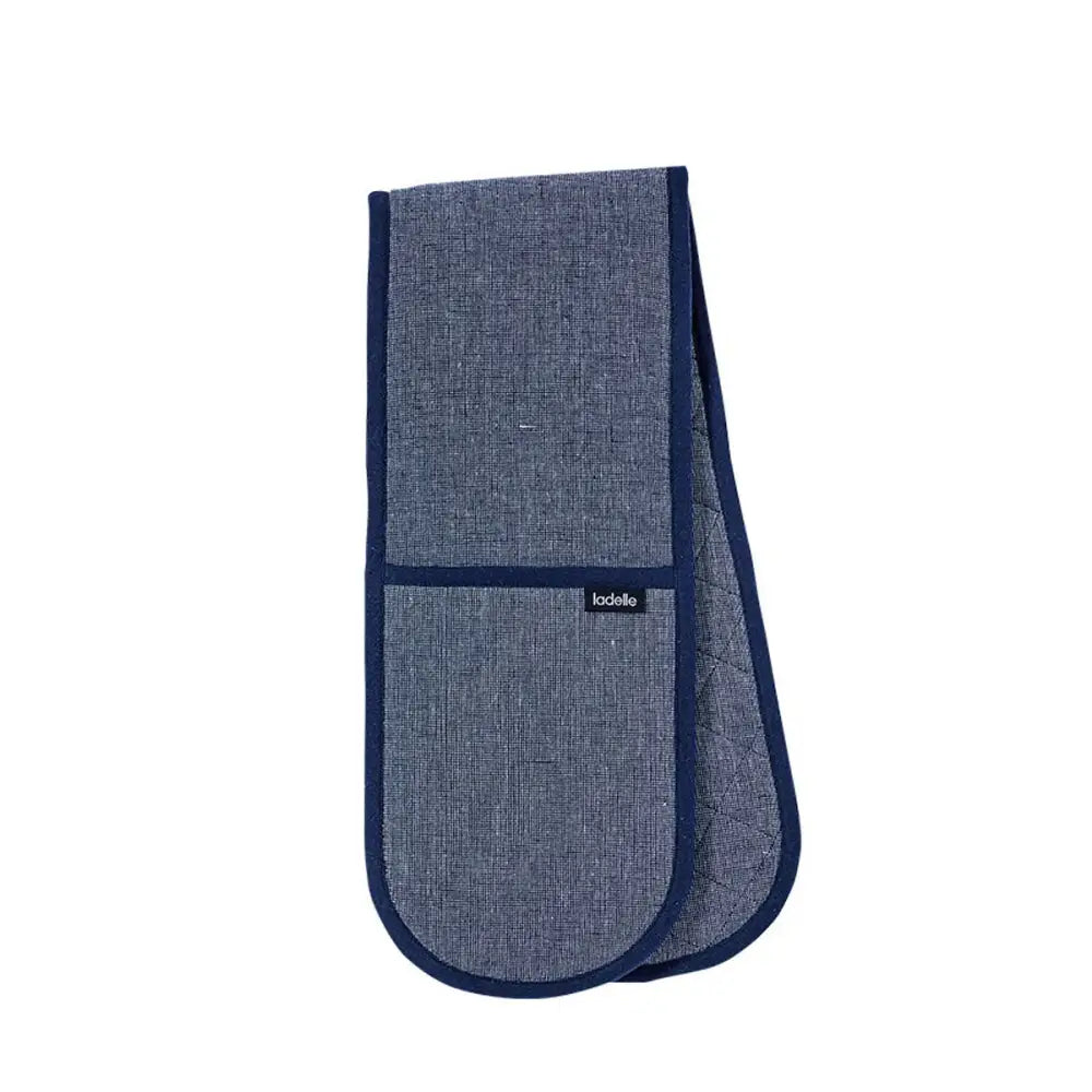 Ladelle Eco Recycled Navy Double Oven Mitt 17 x 89 cm - Home & Garden > Kitchenware > Oven Mitts & Pot Holders