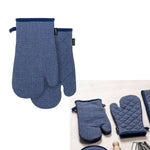 Ladelle Eco Recycled Navy Set of 2 Oven Mitts 18 x 33 cm - Home & Garden > Kitchenware