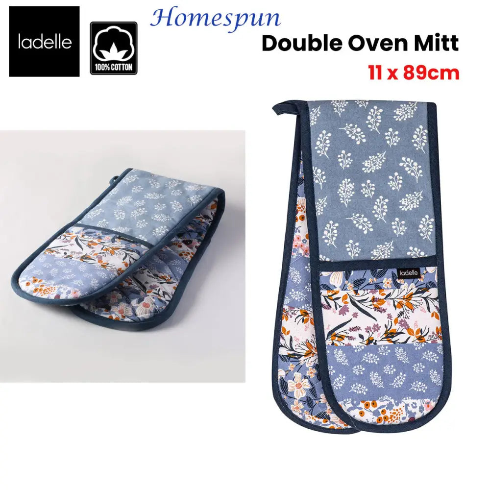 Ladelle Homespun Double Oven Mitt 17 x 89 cm - Home & Garden > Kitchenware