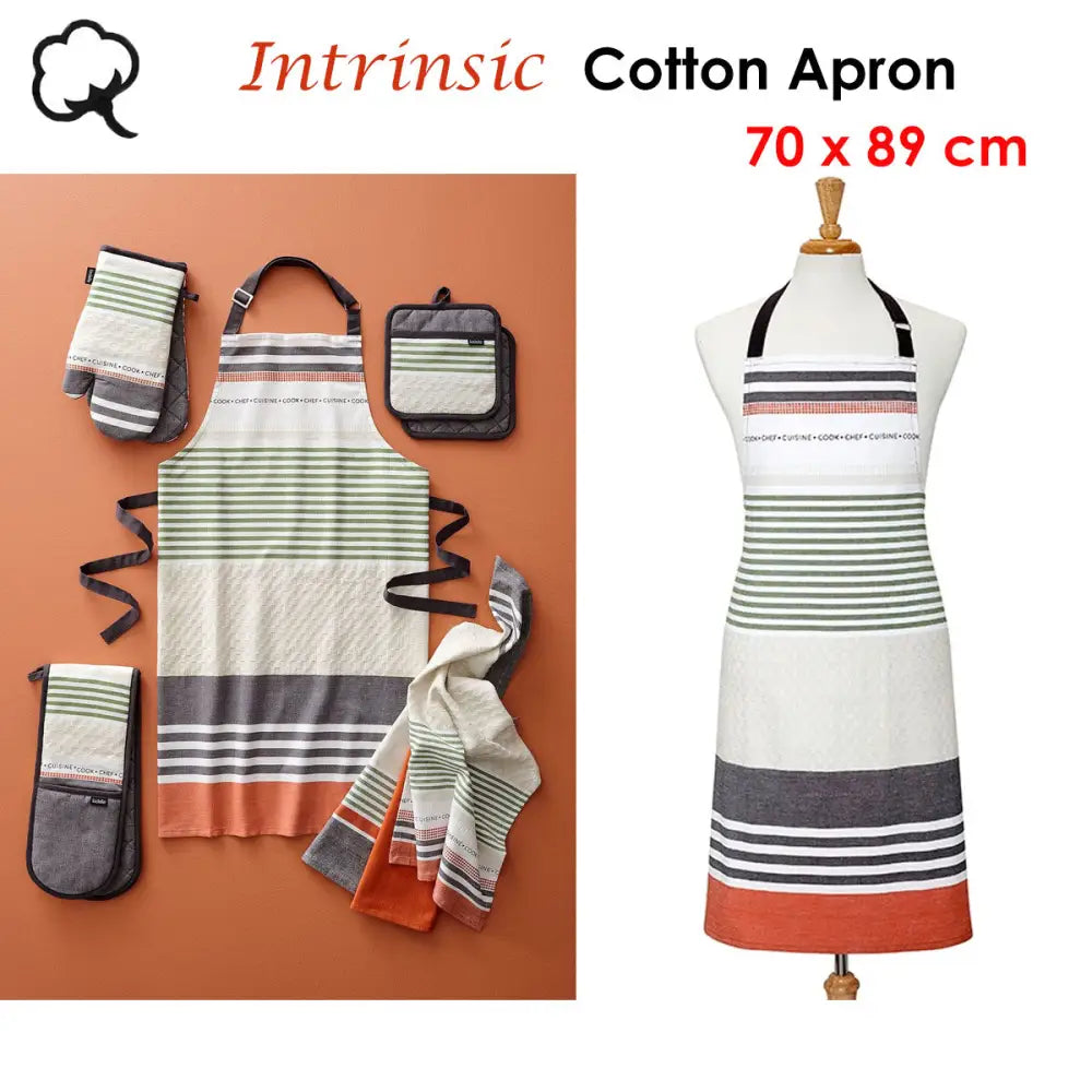 Ladelle Intrinsic Cotton Apron 70 x 89 cm - Home & Garden > Kitchenware
