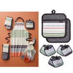 Ladelle Intrinsic Grey Set of 2 Pot Holders 21 x 21 cm - Home & Garden > Kitchenware