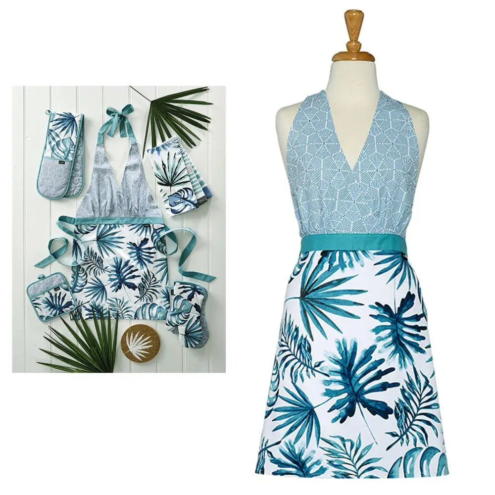 Ladelle Jade Ladies Women Kitchen / BBQ Cotton Apron - Home & Garden > Kitchenware