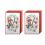 Ladelle Joyful Jolly Christmas Set of 6 Cotton Kitchen Towels Red - Home & Garden > Kitchenware