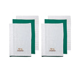 Ladelle Joyful Merry Christmas Set of 6 Cotton Kitchen Towels Green - Home & Garden > Kitchenware