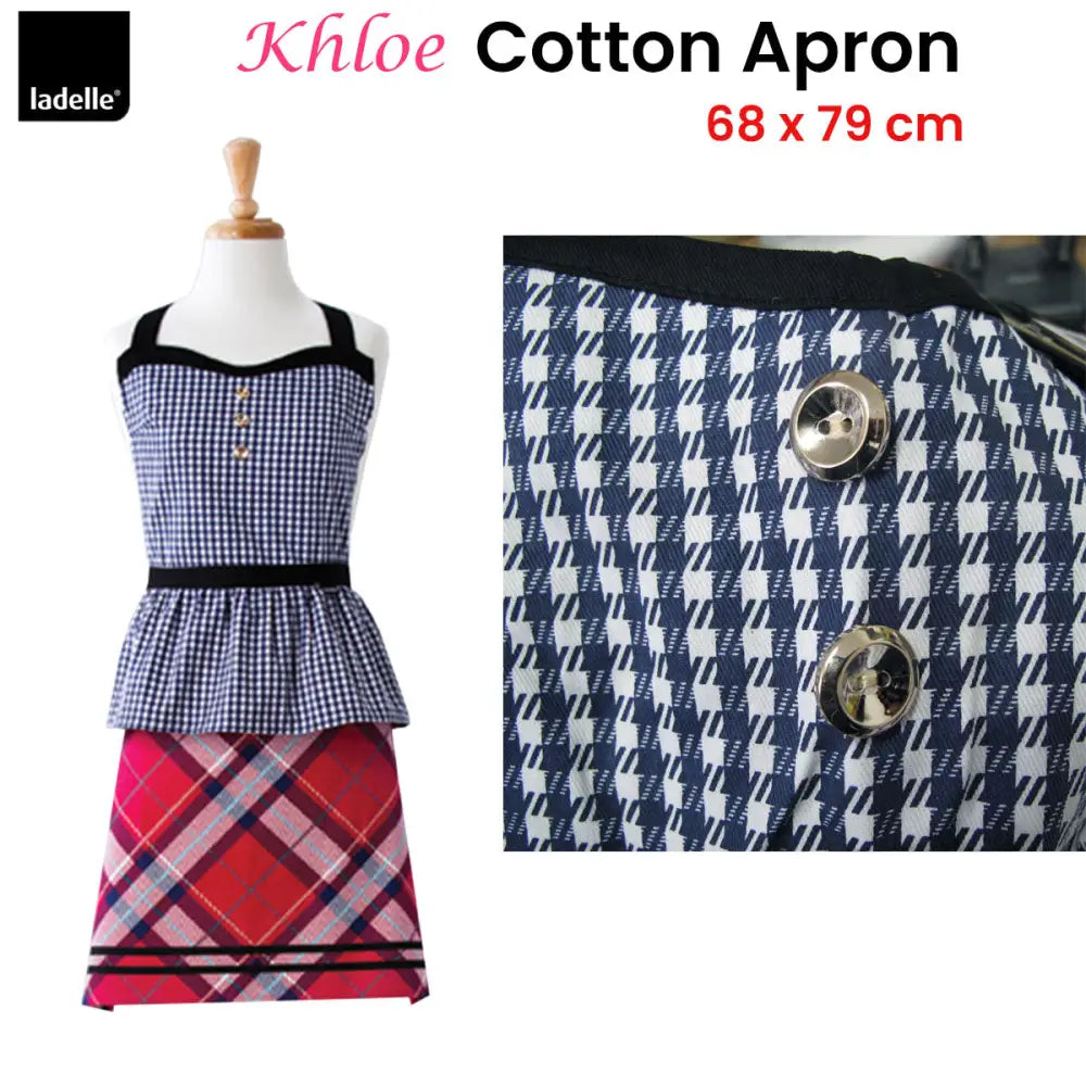 Ladelle Khloe Cotton Apron 68 x 79 cm - Home & Garden > Kitchenware
