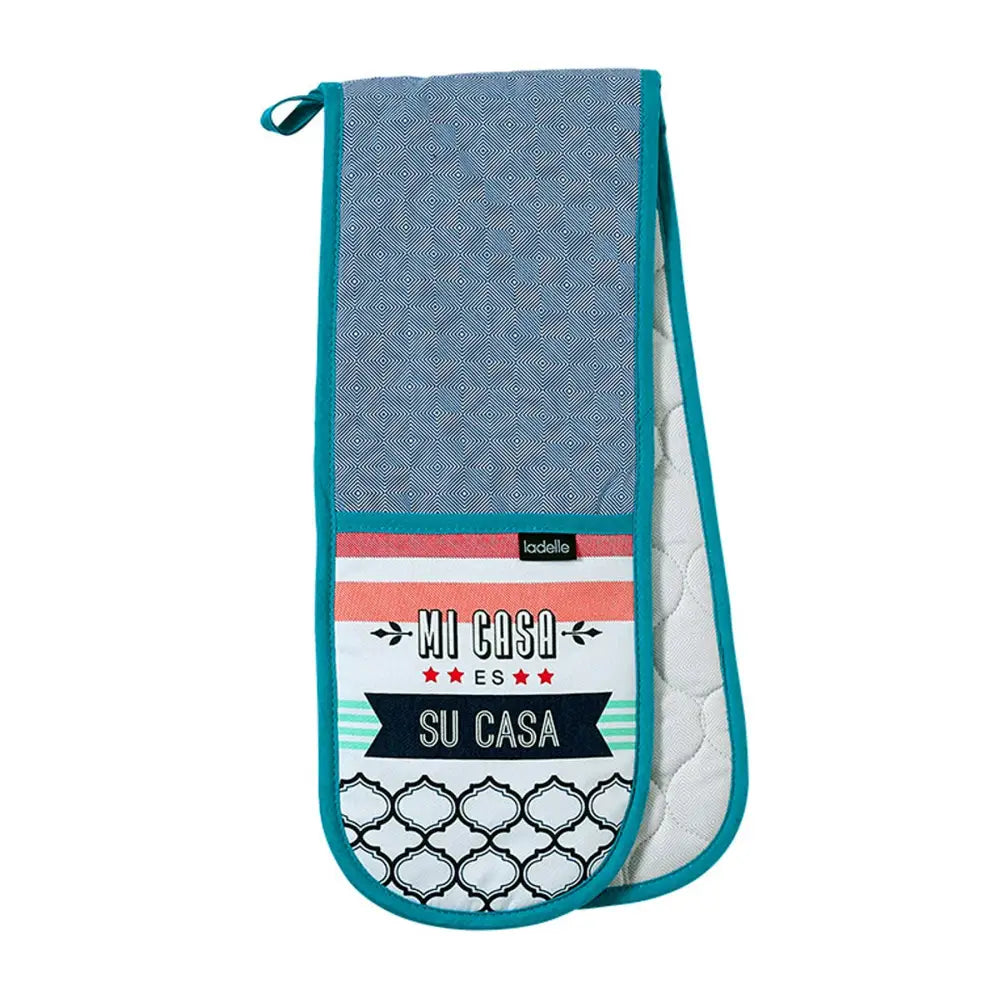 Ladelle Mi Casa Kitchen / BBQ Double Ended Cotton Oven Mitt - Home & Garden > Kitchenware