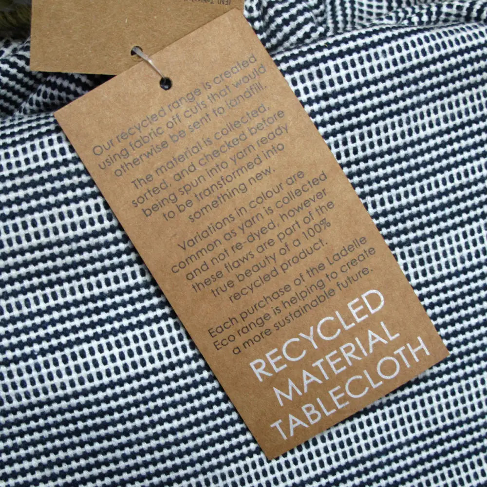 Ladelle Navy Eco Cotton Rich Tablecloth 150 x 265 cm - Home & Garden > Kitchenware