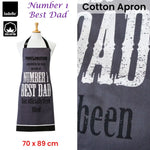 Ladelle Number 1 Best Dad Cotton Apron 70 x 89 cm - Home & Garden > Kitchenware