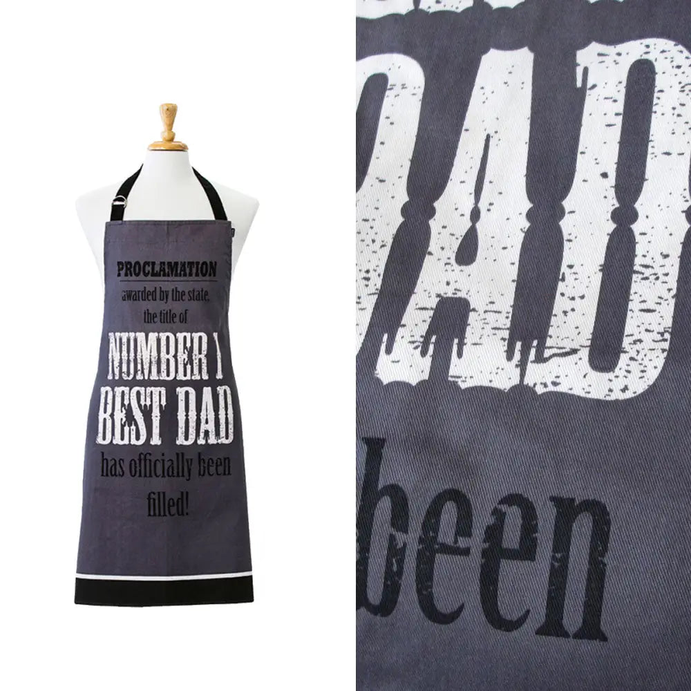 Ladelle Number 1 Best Dad Cotton Apron 70 x 89 cm - Home & Garden > Kitchenware