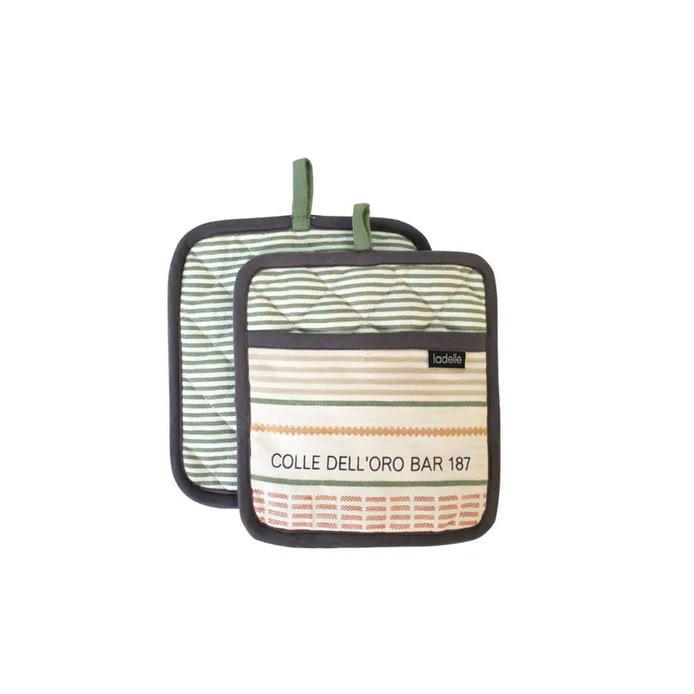 Ladelle Sanctuary Cream Set of 2 Pot Holders 21 x 21 cm - Home & Garden > Kitchenware