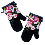 Ladelle Set of 2 - Ava Kitchen / BBQ Oven Mitt 18 x 33 cm - Home & Garden > Kitchenware