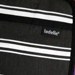 Ladelle Set of 2 Butcher Stripe Black Oven Mitt - Home & Garden > Kitchenware