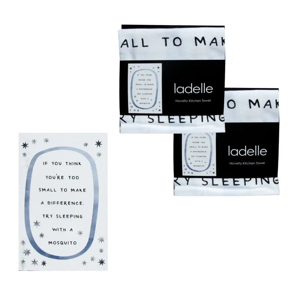 Ladelle Set of 2 Cotton Tea Towels Make a Difference - Home & Garden > Kitchenware