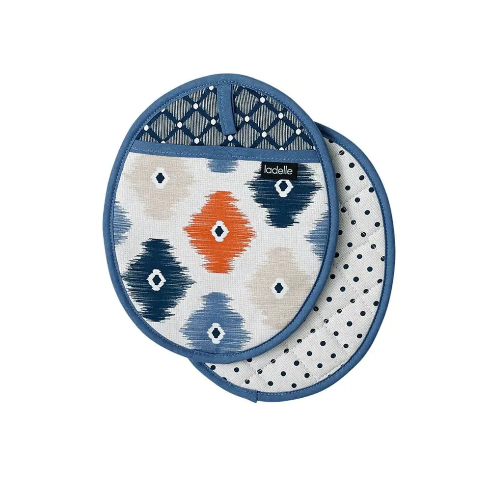 Ladelle Set of 2 - Mila Kitchen / BBQ Cotton Pot Holders - Home & Garden > Kitchenware