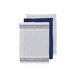 Ladelle Set of 3 Professional Series III Cotton Kitchen Tea Towels Navy 50 x 70 cm - Home & Garden > Kitchenware