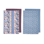 Ladelle Set of 4 Homespun Cotton Kitchen Tea Towels 50 x 70 cm Mix - Home & Garden > Kitchenware