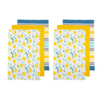 Ladelle Set of 6 Positano Cotton Kitchen Tea Towels 50 x 70 cm White - Home & Garden > Kitchenware