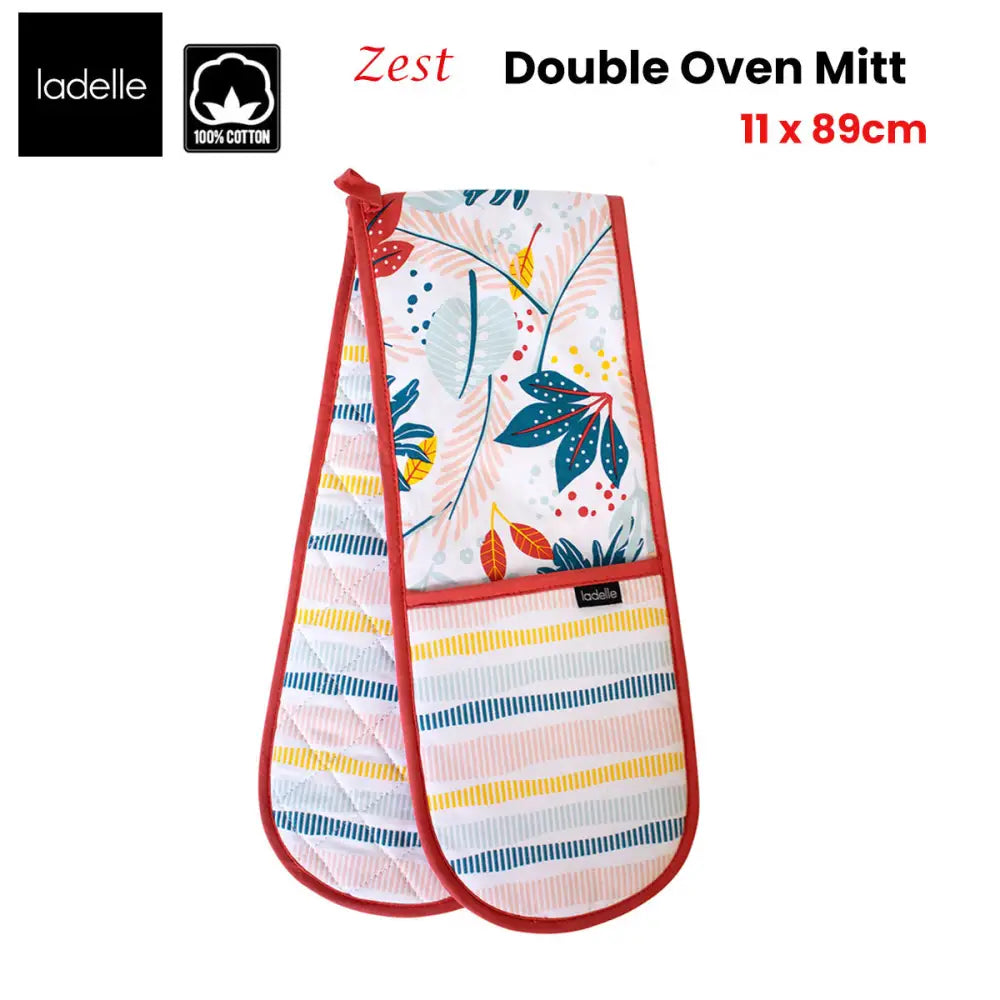 Ladelle Zest Double Oven Mitt 17 x 89 cm - Home & Garden > Kitchenware