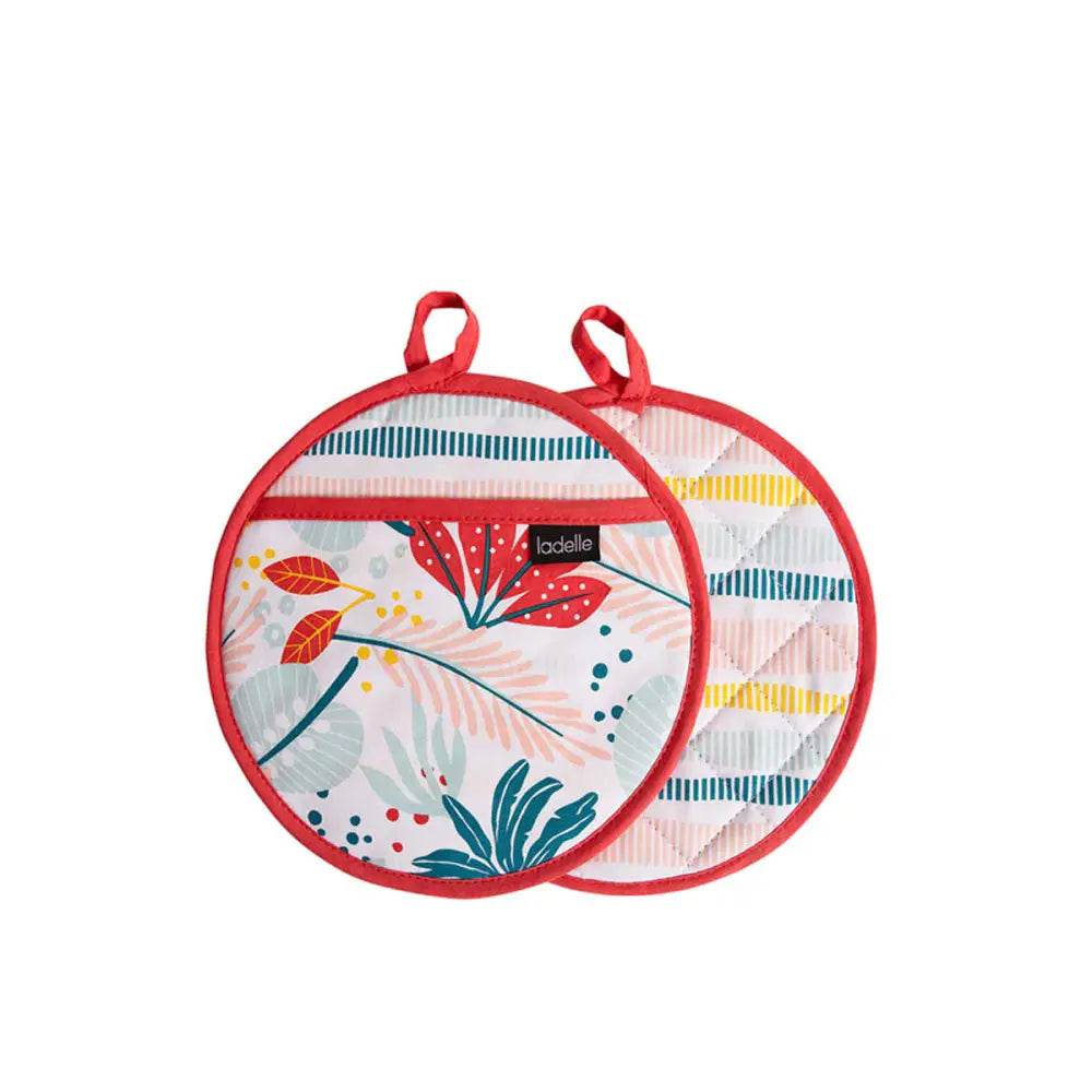 Ladelle Zest Set of 2 Pot Holders 21 x 21 cm - Home & Garden > Kitchenware