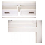 Laelia Console Hallway Entry Table 125cm Solid Acacia Timber Wood Coastal -White - Furniture > Living Room