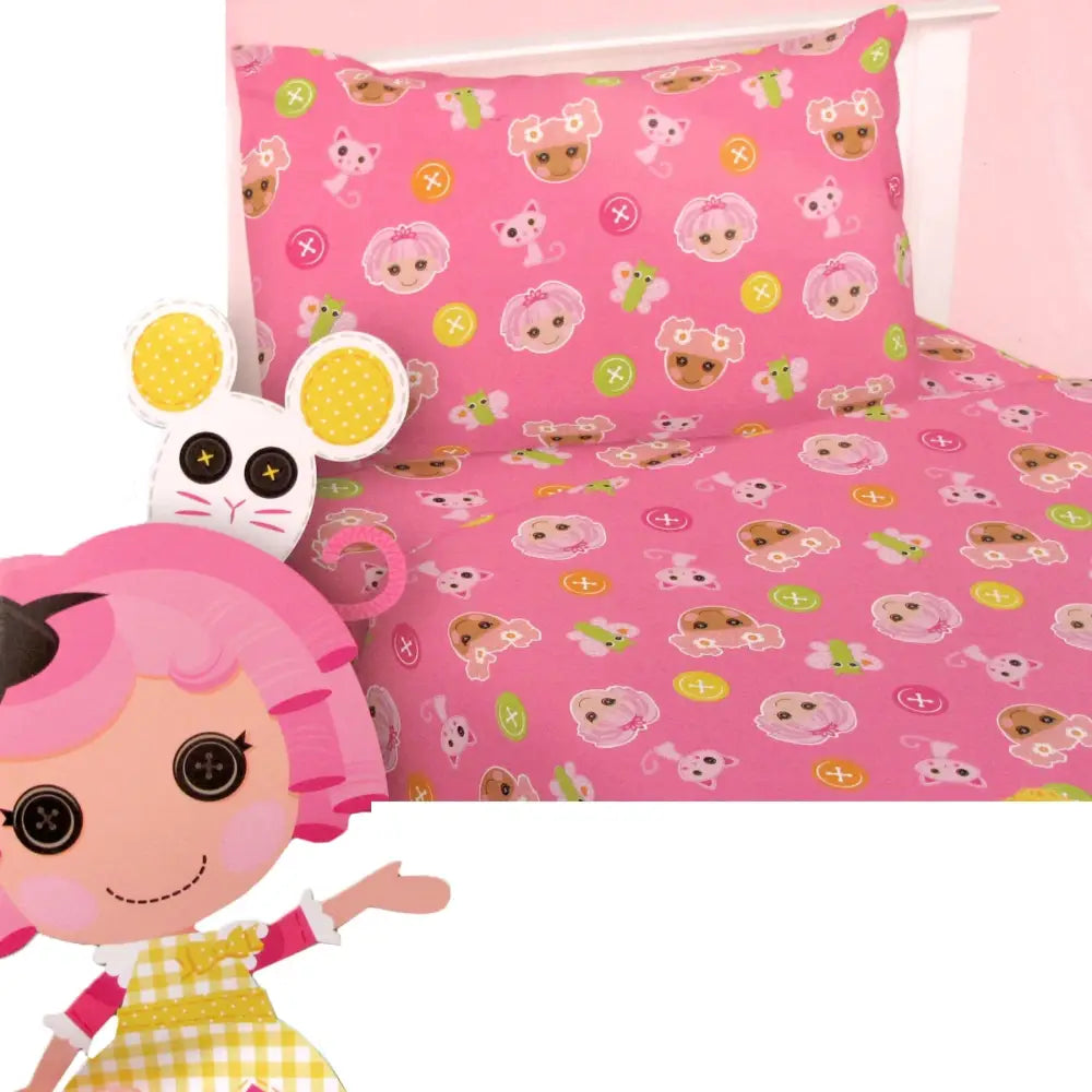 Lala Loopsy Jewel Polyester Cotton Sheet Set Double - Home & Garden > Bedding
