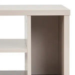 Lamp Table 3 Open Storage Cabinet MDF in Champagne Colour - Furniture > Living Room > Side Tables