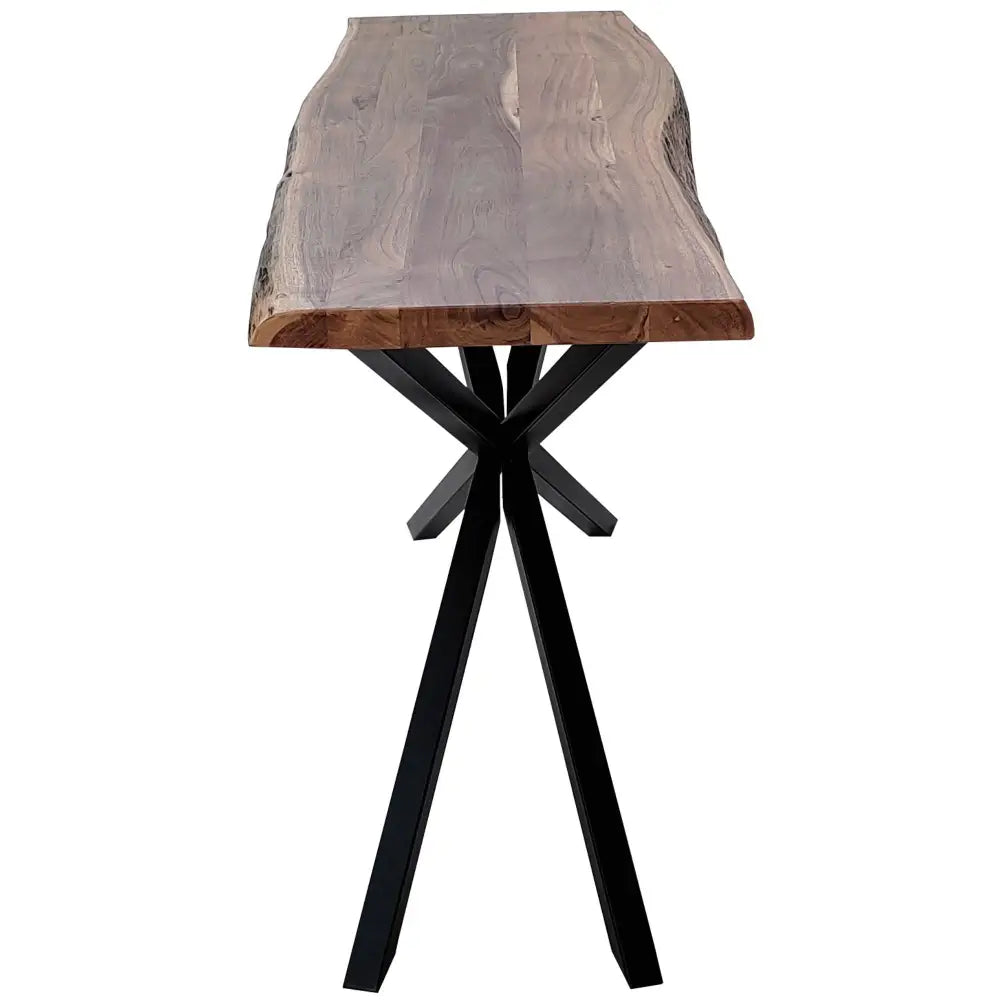 Lantana Console Table 140cm Entry Hallway Live Edge Solid Acacia Wood - Natural - Furniture > Living Room