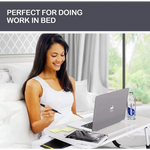 Laptop Bed Desk with Storage and foldable legs for Adults Kids & Home Office - Home & Garden > Home Office Accessories