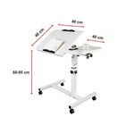 Laptop Desk Portable Mobile Computer Table Stand Adjustable Bed Study - Furniture > Office