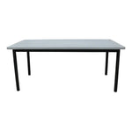 Lara 180cm 6 Seater Outdoor Dining Table Glass Concrete Top - Furniture > Outdoor