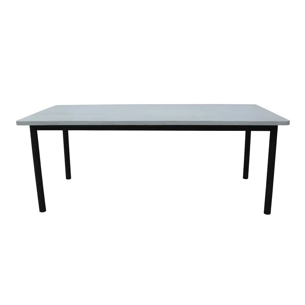 Lara 240cm 8 Seater Outdoor Dining Table Glass Concrete Top - Furniture > Outdoor