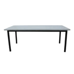 Lara 9pc Set 240cm Outdoor Dining Table 8 Chair Glass Concrete Top - Furniture > Outdoor