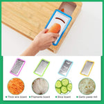 Large Bamboo Cutting Board and 4 Containers with Mobile Holder gift included for Home Kitchen - Appliances > Kitchen