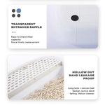 Large Foldable Cat Litter Box Plastic Toilet Easy Cleaning - Pet Care > Cat Supplies > Cat Litter