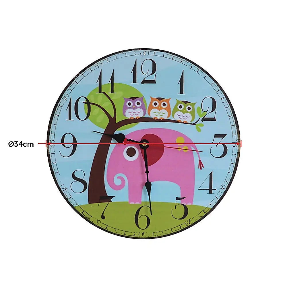 Large Kids Wall Clock - Home & Garden > Decor