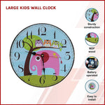 Large Kids Wall Clock - Home & Garden > Decor