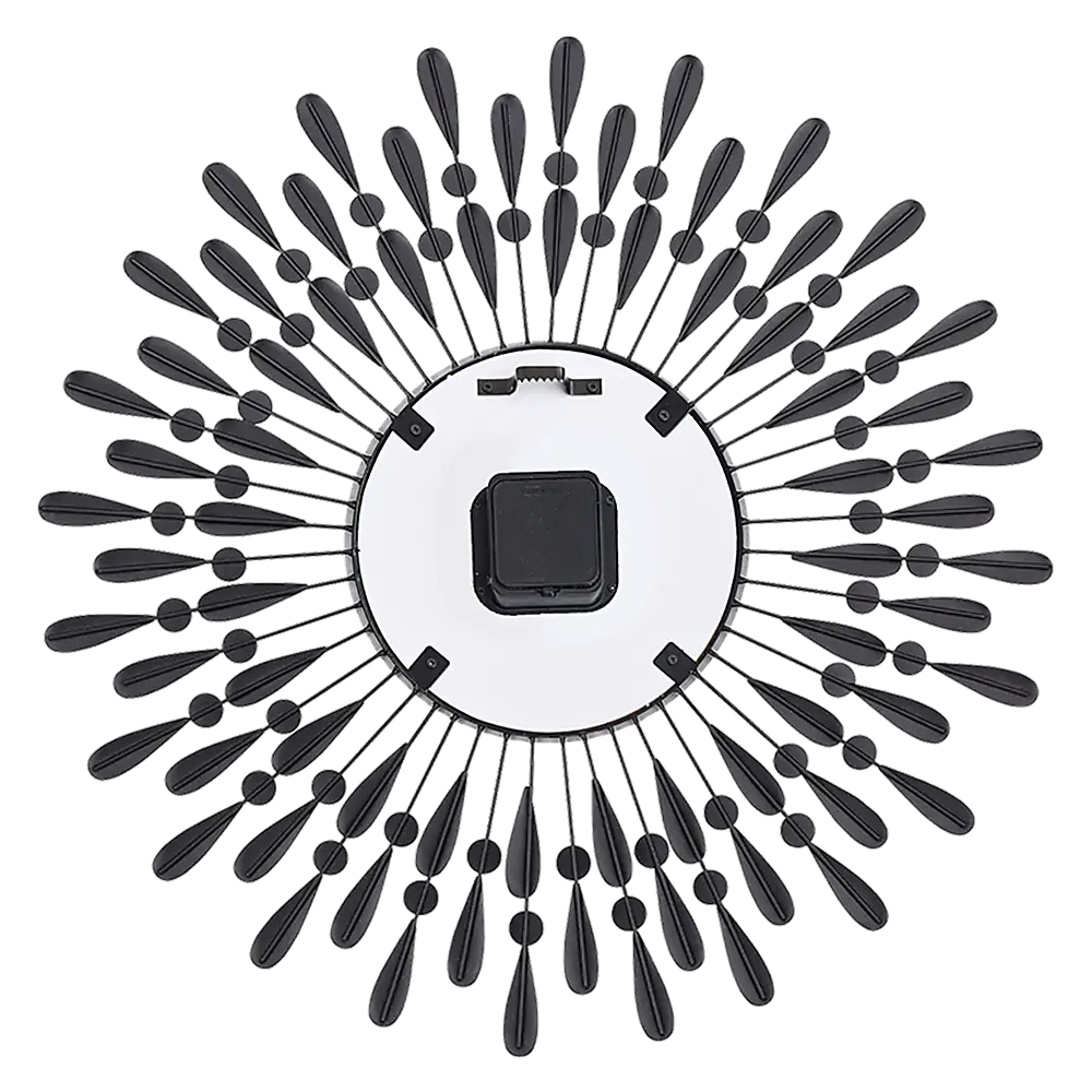 Large Modern 3D Crystal Wall Clock Luxury Art Metal Round Home Decor - Home & Garden > Decor