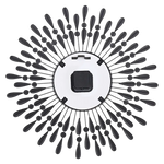Large Modern 3D Crystal Wall Clock Luxury Art Metal Round Home Decor - Home & Garden > Decor