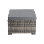 Large Modular Outdoor Lounge Set in Grey - Furniture > Outdoor