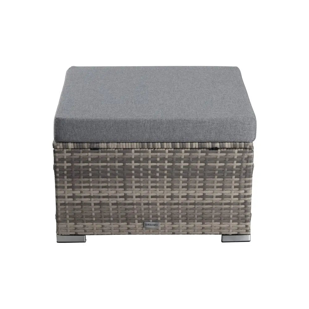 Large Modular Outdoor Lounge Set in Grey - Furniture > Outdoor