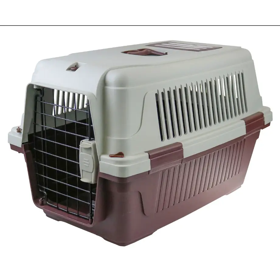 Large Portable Dog Cat Pet Carrier Travel Bag Cage + Safety Lock & Food Box - Pet Care > Cat Supplies > Cat Carriers &