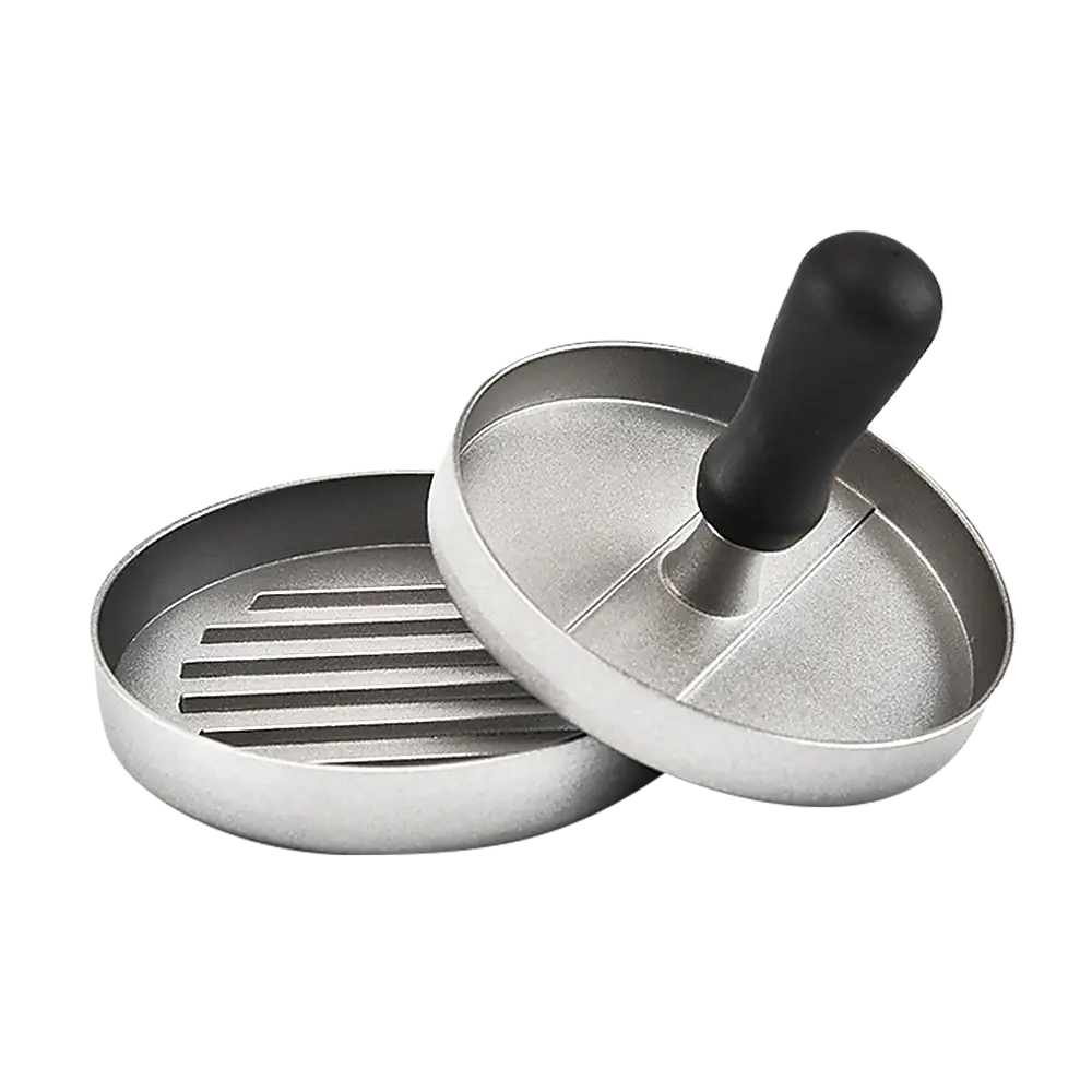 Large Round Hamburger Patty Maker Grill Press Burger Metal Mold Cooking Tools - Home & Garden > Kitchenware