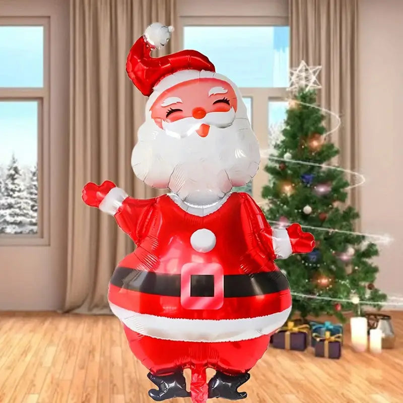 Large Santa Claus Aluminum Foil Balloon - Occasions > Christmas > Christmas Decorations