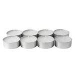 Large Tealight Candles 6cm Wide in silver foil cup 50 in a pack - Party Event Wedding BBQ Dinner Romantic Ambience