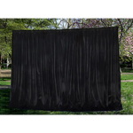 Large Thick Faux Mink Velvet Curtains Blockout 540x 230cm + Hook Pinch Pleat Black - Home & Garden > Curtains >