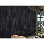 Large Thick Faux Mink Velvet Curtains Blockout 540x 230cm + Hook Pinch Pleat Black - Home & Garden > Curtains >