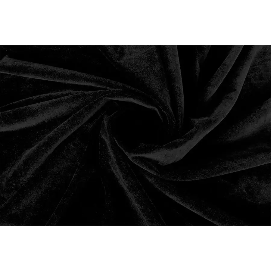 Large Thick Faux Mink Velvet Curtains Blockout 540x 230cm + Hook Pinch Pleat Black - Home & Garden > Curtains >